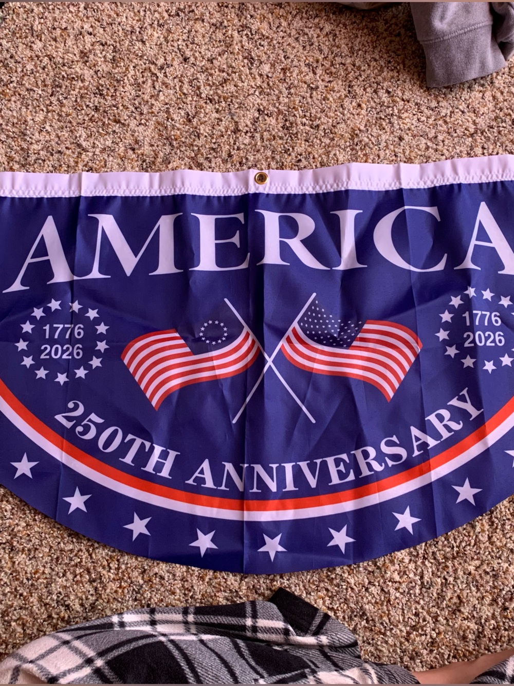 Patriotic 250th America Bunting